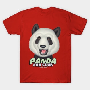 cute adorable funny panda club with a Panda Bear T-Shirt